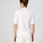 Ecru Half Fisherman's Collar Women's Sweater