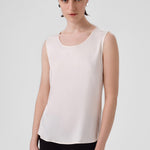 Ecru Round Neck Satin Women's Athletic Shirt