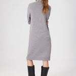 Gray Fisherman's Collar Midi Dress