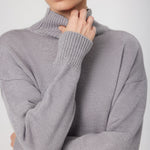 Gray Fisherman's Collar Midi Dress