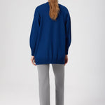 High-Waisted Women's Pants with Grey Stripes