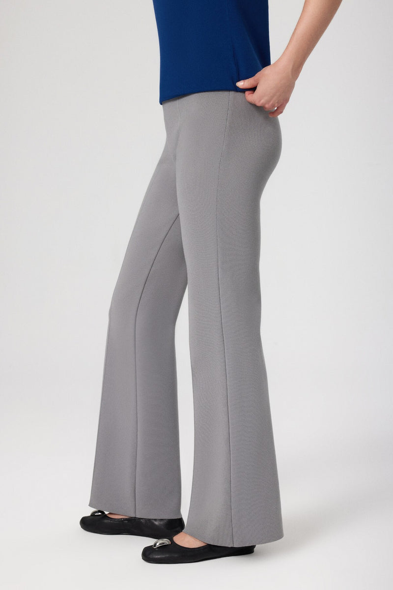 High-Waisted Women's Pants with Grey Stripes