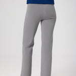 High-Waisted Women's Pants with Grey Stripes