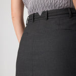 Long Skirt with Slit at the Front