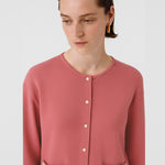 Women's Jacket with Pearl Buttons and Pocket Details