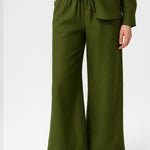 Women's Slit-Hemmed Khaki Pants