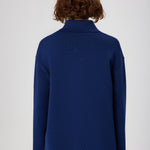 Indigo Shirt Collar Pocket Detail Women's Jacket