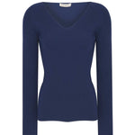 Indigo V-Neck Women's Sweater