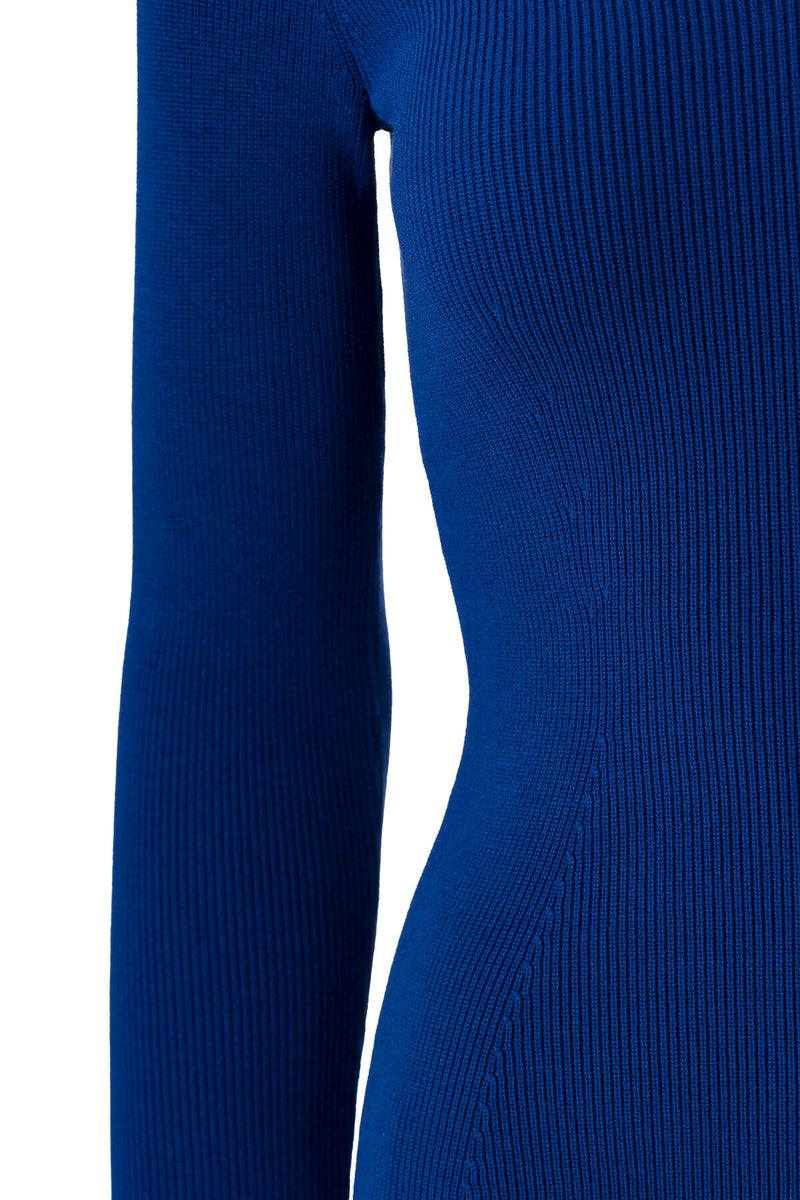 Indigo V-Neck Women's Sweater