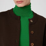 Brown Pocket Detailed Buttoned Women's Jacket