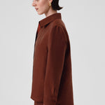 Brown Long-Sleeved Women's Shirt