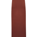Brown Slit Detail Midi Skirt