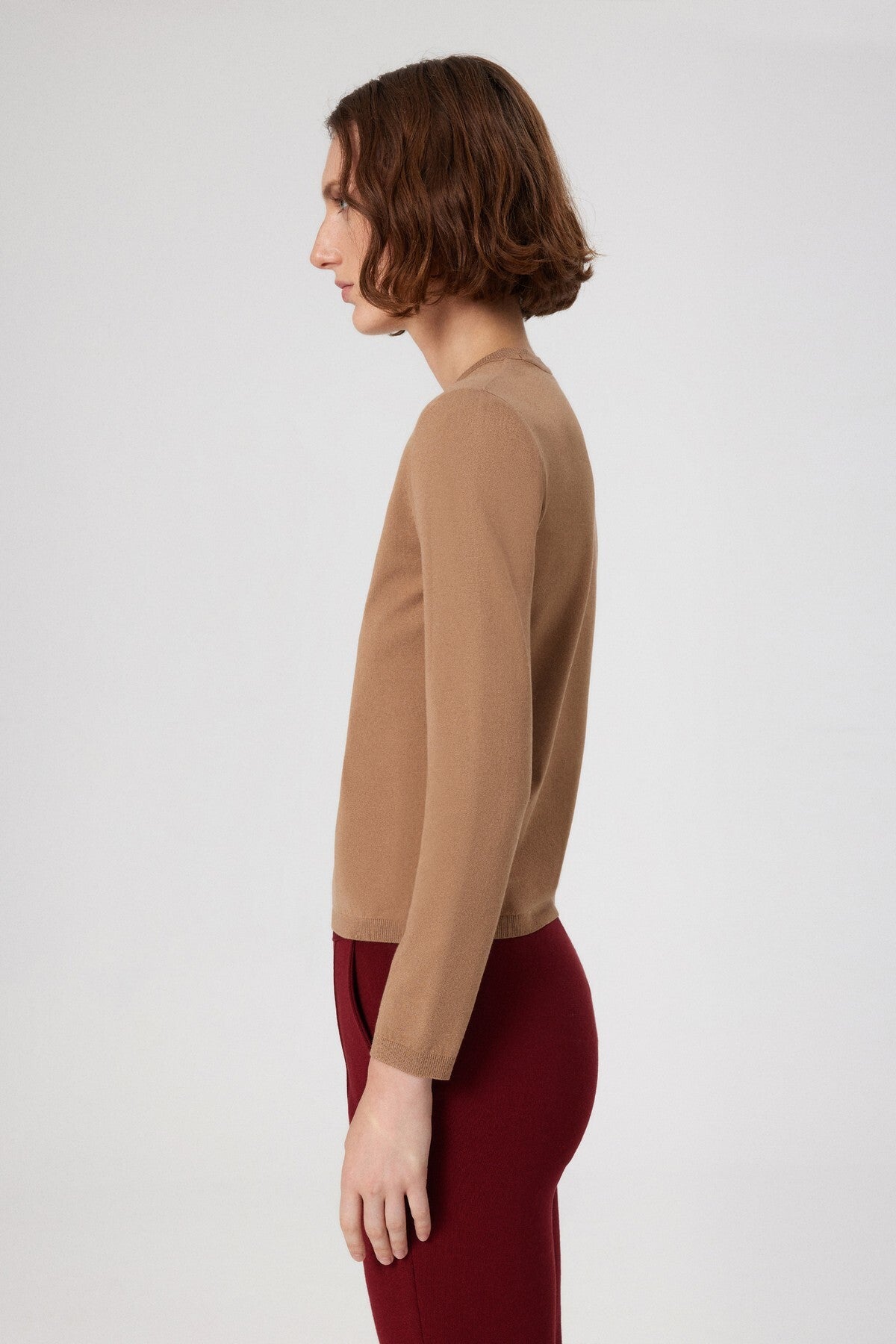 Caramel Bike Neck Knit Women's T-Shirt