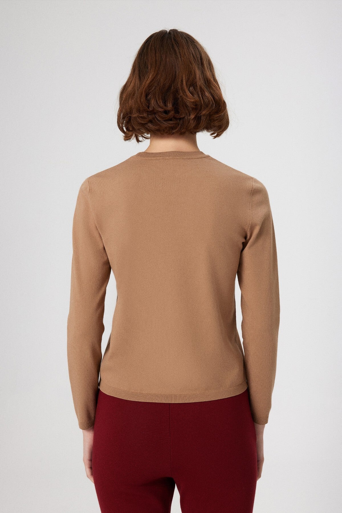 Caramel Bike Neck Knit Women's T-Shirt