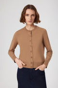 Women's Cardigan with Caramel Button Detail
