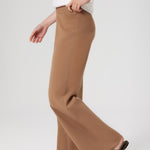 Caramel Pleated Wide Leg Women's Pants