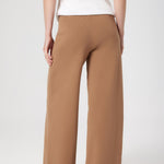 Caramel Pleated Wide Leg Women's Pants