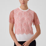Bone Pink Lace Women's T-Shirt