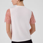 Bone Pink Lace Women's T-Shirt