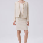 Bone Slit Detailed Pencil Skirt