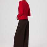 Women's Cardigan with Red Button Detail