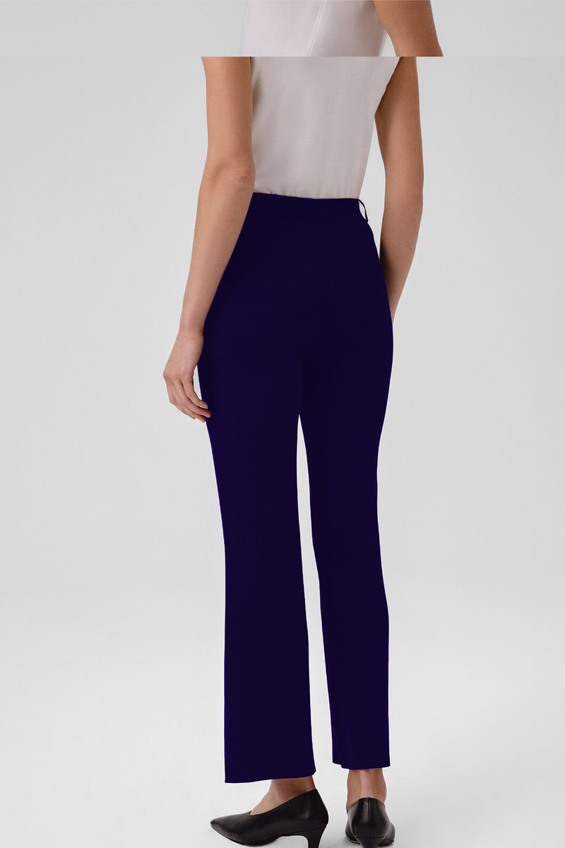 Navy Ribbed Spanish-Style Women's Pants