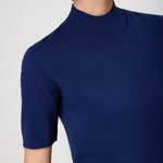 Navy Blue Half-Zip Women's Sweater