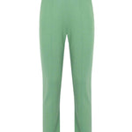 Elastic Waistband Green Women's Pants