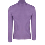 Lila Half-Turtleneck Ribbed Knit Women's Sweater