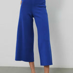 Blue Short-Legged Women's Pants