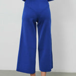 Blue Short-Legged Women's Pants