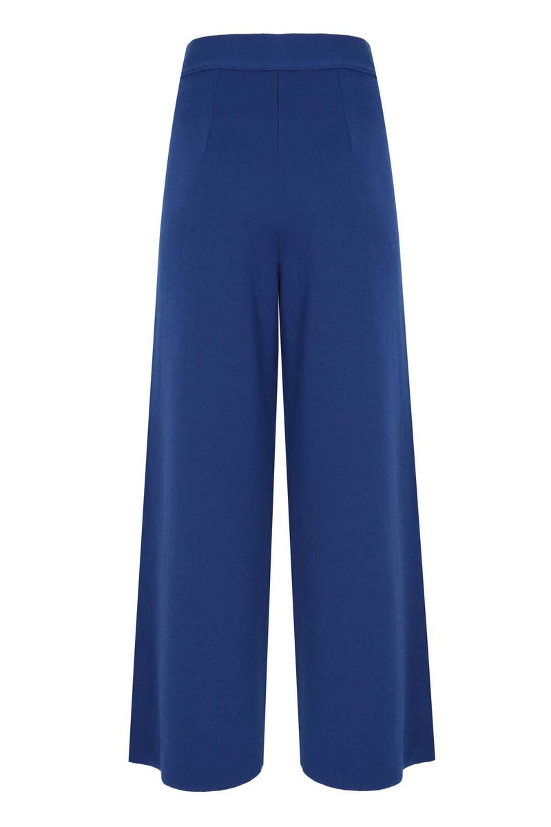 Blue Short-Legged Women's Pants
