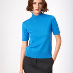 Blue Half-Zip Women's Sweater