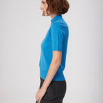 Blue Half-Zip Women's Sweater