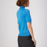 Blue Half-Zip Women's Sweater