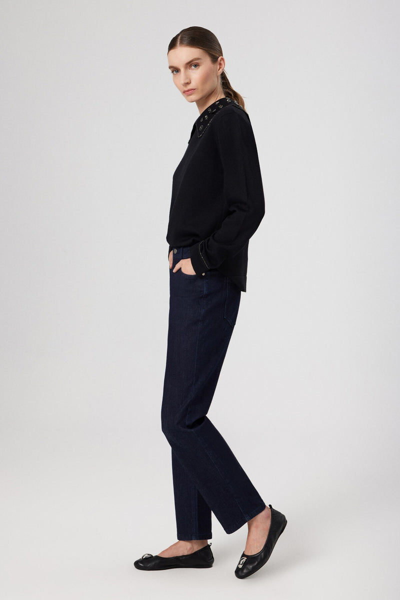 Blue High-Waisted Women's Jeans