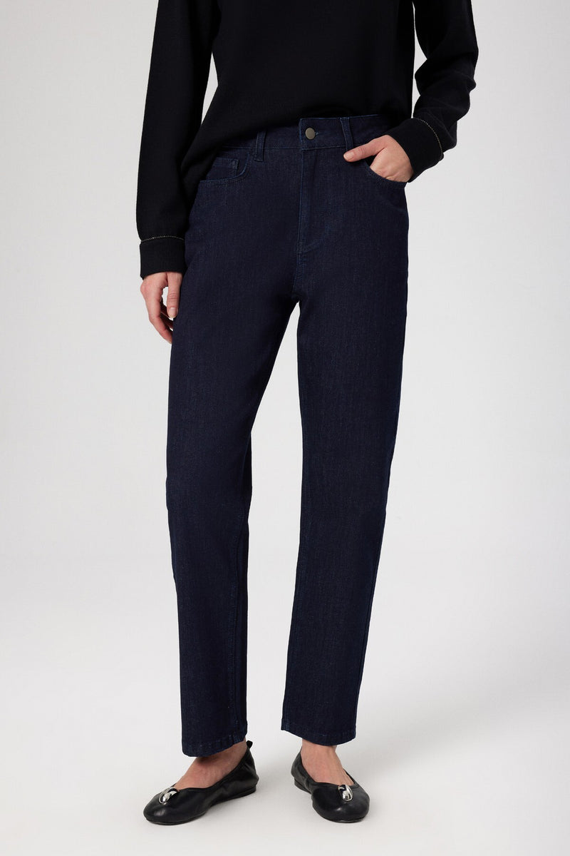 Blue High-Waisted Women's Jeans