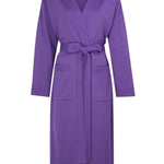 Long Women's Cardigan with Purple Belt