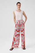 Women's Multicolor Patterned Wide Leg Pants