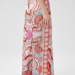 Women's Multicolor Patterned Wide Leg Pants