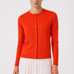 Pomegranate Flower Buttoned Women's Cardigan