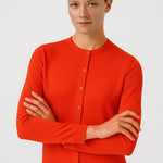 Pomegranate Flower Buttoned Women's Cardigan