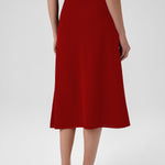 Pomegranate Flower Mesh Midi Skirt