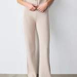 Ribbed Spanish Cuff Beige Women's Pants