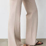 Ribbed Spanish Cuff Beige Women's Pants