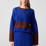 Saks Brown Mercerized Midi Skirt