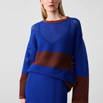 Saks Brown Mercerized Midi Skirt