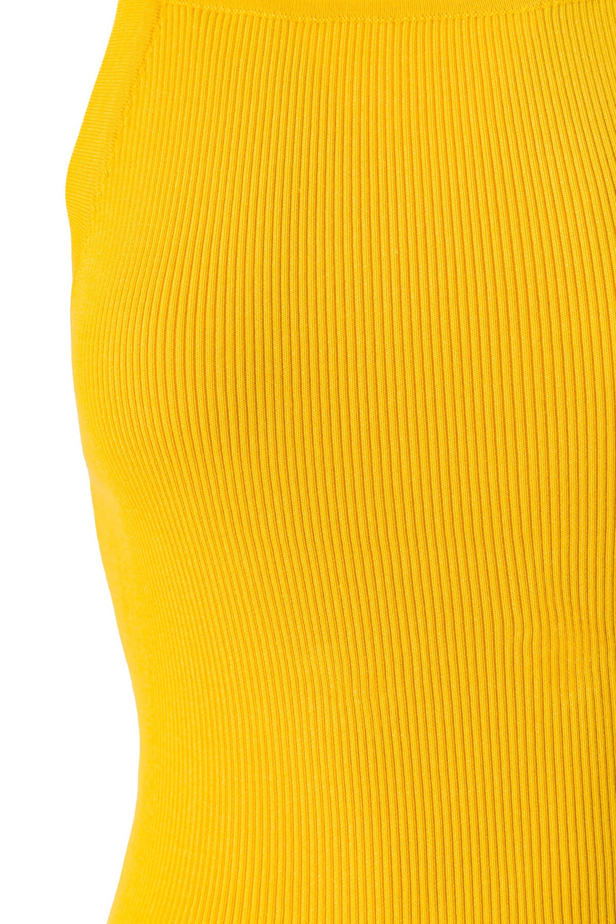 Yellow Cross-Strap Women's Athletic Top