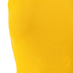 Yellow Cross-Strap Women's Athletic Top