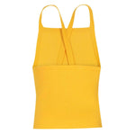 Yellow Cross-Strap Women's Athletic Top